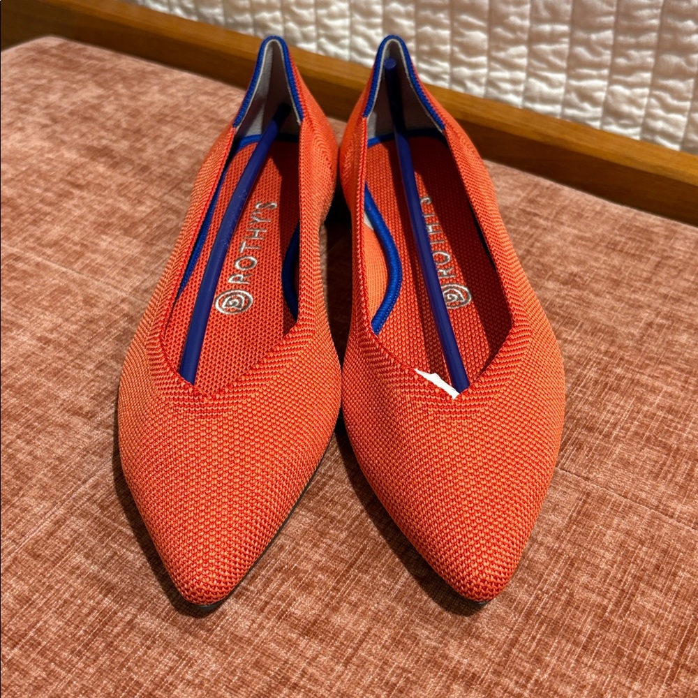 SOLD NWT Rothy'’s The Point Persimmon Size 8 & 8.5 - Picture 4 of 4